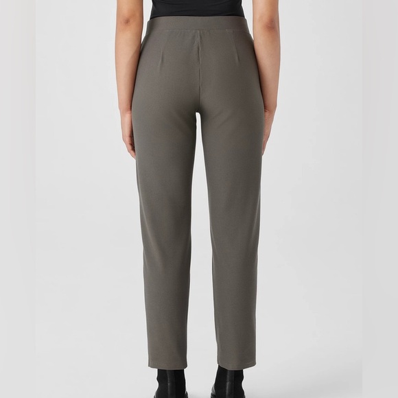 Eileen Fisher Grey Pull-On Straight Leg Pants - Picture 2 of 7